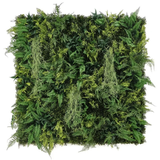WALL GREEN beard moss fern, dílec 100 x 100 cm